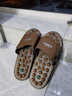 凱倫詩(shī)（CLORIS）足底按摩拖鞋男女腳底保健穴位養生足療鞋父親生日禮物實(shí)用感恩節 瑞紅禮盒--褐色時(shí)尚款M碼(40~42碼) 曬單實(shí)拍圖