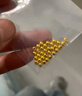 喜上眉梢喜飾黃金古法金珠999足金散珠硬金光面磨砂轉(zhuǎn)運(yùn)珠路路通圣誕禮物 5mm重工古法珠約兩顆 1g 曬單實(shí)拍圖