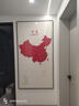 正版中國地圖玄關(guān)裝飾畫(huà)入戶(hù)門(mén)走廊過(guò)道公司辦公室書(shū)房豎版裝飾畫(huà) 中國地圖玄關(guān)1 80*160cm高透晶瓷亮面（好打理） 爵士黑色框 曬單實(shí)拍圖