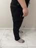 羅蒙（ROMON）加肥加大碼運動(dòng)男褲男士特大碼休閑褲胖子胖哥寬松肥佬深襠高彈力 黑色（單層春秋款） 8XL 曬單實(shí)拍圖