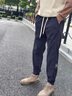 JASONWOOD高端品牌男裝休閑褲男2025秋冬季新款寬松束腳運動(dòng)加絨衛褲長(cháng)褲子 高檔深灰【現貨速達】 XL 【31/32碼】 曬單實(shí)拍圖