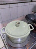 三頭鷹德國高端琺瑯鍋鑄鐵搪瓷鍋家用燉鍋燉盅砂鍋湯鍋不粘鍋煮鍋送禮 高顏值 琺瑯鍋 象牙白 20cm 曬單實拍圖
