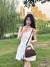 CinvaiKrose【趙昭儀同款】包包女包2025新款保齡球斜挎包生日七夕情人節(jié)禮物 咖啡色【送女友老婆女生禮物走心】 曬單實(shí)拍圖