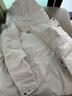 Navigare意大利小帆船連帽短款羽絨服女2025秋冬季新款防潑水厚款冬裝外套 科技白 M 曬單實拍圖