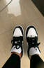 耐克NIKE休閑鞋男女熊貓AJ 1喬丹JORDAN 1運動鞋DC0774-101黑白37.5 曬單實拍圖