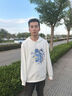 真維斯（Jeanswest）情侶裝衛衣男秋季2025新款鯨魚(yú)星夢(mèng)潮牌帽衫男女同款寬松大碼上衣 曬單實(shí)拍圖