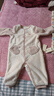 戴維貝拉（DAVE＆BELLA）滿月寶寶衣服0-3個月女寶連體衣嬰幼兒爬服秋裝新款小童包屁衣 淺黃色【DB3243352-N】 80cm （建議身高73-80cm） 曬單實拍圖