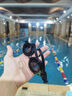 速比濤（Speedo）Edge進口精工泳鏡高清防水防霧游泳裝備男女通用 黑色/煙灰 曬單實拍圖