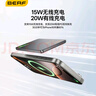 京電造甄2025新款超薄qi2磁吸充電寶外接電池Magsafe三合一無(wú)線(xiàn)充快充小巧便攜適配iWatch蘋(píng)果華為可上飛機 10000毫安深空灰【外接電池升級智慧屏+可充手表 曬單實(shí)拍圖