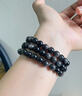 中國黃金（CHINA GOLD）黑曜石串珠手鏈男女款轉運珠多圈手串生日新年節禮物送男友愛(ài)人 黑曜石手鏈 曬單實(shí)拍圖