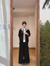 溫格芳衛(wèi)衣女裝2025春秋新款韓系穿搭慵懶風(fēng)時(shí)尚套裝休閑運(yùn)動(dòng)炸街兩件套 黑色套裝 M 曬單實(shí)拍圖