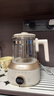 美的（Midea）全玻璃養(yǎng)生壺全自動燒水壺母嬰恒溫電熱水壺花茶壺全包裹護底防碎1.5L MK-YS15B201 曬單實拍圖