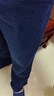 嘉意夏季薄款休閑男士純棉中高腰深檔耐磨寬松直筒長絨棉雙褶牛仔褲 E70503藍(lán)色-雙褶版 35 曬單實(shí)拍圖