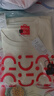 名創(chuàng  )優(yōu)品（MINISO）重磅長(cháng)袖t恤男春秋季質(zhì)感華夫格青少年休閑潮流打底衫 淺米 XL 曬單實(shí)拍圖