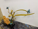 伯莎丹頓全銅蘭花擺件梅蘭竹菊工藝品新中式客廳書(shū)房玄關(guān)雕塑辦公室擺件 蘭（可刻字） 曬單實(shí)拍圖