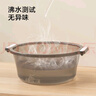 京東京造 巨厚實(shí)大號(hào)38cm雙耳盆 透明加厚塑料盆臉盆洗腳盆洗衣盆洗漱盆 曬單實(shí)拍圖