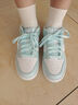 耐克（NIKE）官方女子甜美蕾絲板鞋夏季新款運動(dòng)鞋 DUNK LOW IB7311 100白/紫藍 37.5 曬單實(shí)拍圖