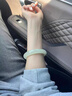 拾想新疆和田玉手鐲女款羊脂白玉手鐲青白少女款玉鐲玉石帶證書(shū) 圈口51 曬單實(shí)拍圖