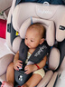 貝倍適（BAYBETSS）兒童安全座椅汽車用0-4-12歲寶寶360度旋轉(zhuǎn)嬰兒車載坐椅ISOFIX 米灰色【遮陽棚+上拉帶+側(cè)保護】 曬單實拍圖