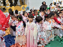 妮莎倍兒女童漢服國風長袖連衣裙秋裝2025新款兒童古裝襦裙 粉紅色 130 曬單實拍圖