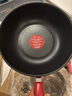 特福（Tefal）炒鍋家用不粘鍋平底炒鍋28cm炒鍋電磁爐燃氣灶通用有鈦 曬單實(shí)拍圖