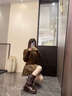 達芙妮（DAPHNE）西部牛仔中筒靴女2025新款秋季厚底美拉德褲管機車(chē)辣妹騎士短靴子 J654027/棕色 36 曬單實(shí)拍圖