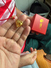 中國(guó)黃金（CHINA GOLD）彌勒佛黃金吊墜女足金佛公吊墜笑佛項(xiàng)繩情人節(jié)實(shí)用生日禮物送老婆 彌勒佛項(xiàng)繩【紅繩+金珠】  約1.2g 曬單實(shí)拍圖