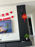 極簡長條壁燈臥室床頭現(xiàn)代簡約輕奢客廳格柵燈電視背景墻過道燈具 A款黑色80cm三色變光 曬單實拍圖