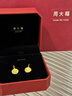 周大福兔年生肖兔狗生肖牌足金黃金吊墜(工費:120計價(jià))EOF686 足金 約1.95g 曬單實(shí)拍圖