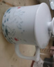 妙蓮天香 釉下彩手繪辦公杯陶瓷茶杯帶蓋鏤空工藝中式國風(fēng)家用白瓷泡茶杯 D85-64F 如意玲瓏杯-荷韻 【禮盒裝】 曬單實(shí)拍圖