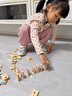 煦凜德國多米諾骨牌木質(zhì)積木3-6歲認識數字漢字幼兒園兒童益智力玩具 100片 雙面數字漢字 送收納袋 曬單實(shí)拍圖