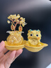 杭州直發(fā)水晶發(fā)財樹(shù)聚寶招財擺件家居紫水晶平安桌面車(chē)載擺件 黃水晶銅錢(qián)貔貅款 曬單實(shí)拍圖