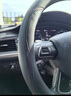 DEYAN汽車(chē)方向盤(pán)套四季通用夏季透氣防滑吸汗超薄款真皮車(chē)用把套內飾品 適用奧迪A6L/A4L/A3A7A8Q3Q7Q5L 超薄【D形】黑色線(xiàn)（不帶車(chē)標） 曬單實(shí)拍圖