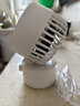 RHYTHM R日本麗聲辦公室靜音工位臺扇臺扇搖頭2025新款網(wǎng)紅迷你超長(cháng)續航電風(fēng)扇USB學(xué)生宿舍桌面大風(fēng)力電扇 鎬素白 0mAh 161*106*90mm 曬單實(shí)拍圖