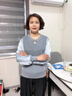 啄木鳥媽媽春秋裝針織衣服2025新款50-60歲洋氣打底小衫中老年女裝長(zhǎng)袖 藍(lán)灰+褲子 2XL （建議110-120斤） 曬單實(shí)拍圖