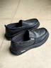 回力男鞋一腳蹬休閑鞋男輕便鞋子男士老北京布鞋懶人鞋春夏季帆布鞋 全黑（皮面防水款） 42 曬單實(shí)拍圖