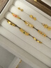 中國黃金（CHINA GOLD）黃金耳釘女士999足金雪花耳釘七夕情人節禮物送女友老婆 【京速達】耳釘約0.8g*甄選禮盒 曬單實(shí)拍圖