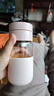 FGA富光玻璃杯女膠囊泡茶杯便攜高顏值辦公室學(xué)生茶水分離杯子360ML 曬單實(shí)拍圖