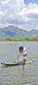 藍科SUP充氣槳板站立式漂流槳板競速沖浪板劃水板漿板船劃槳浮板水上 【清倉大處理】灰熒光綠（多功能可路亞） 曬單實(shí)拍圖
