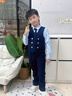 衣諾坊兒童演出服西服套裝男女生團體表演服飾主持人西裝女生連衣裙套裝 曬單實(shí)拍圖