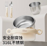 DISNEY迪士尼 嬰兒輔食碗勺套裝6個月-3歲兒童寶寶吃飯米粉輔食餐具禮盒 五件套【禮盒裝】 曬單實拍圖
