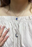 中國黃金S925銀云夢(mèng)蝶鯨情侶項鏈情侶一對教師節生日禮物送男女友愛(ài)人 云夢(mèng)蝶鯨情侶項鏈【一對】 曬單實(shí)拍圖