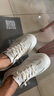 金利來(lái)（goldlion）女鞋2025春季牛皮革小白鞋免系帶休閑平底板鞋女G601510198米白37 曬單實(shí)拍圖