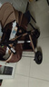 ANGI BABY嬰兒推車可坐可躺嬰兒車輕便折疊新生兒減震高景觀雙向兒童手推車 頂配香檳金【一鍵收車+PU橡膠輪] 曬單實(shí)拍圖