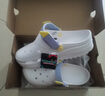 斯凱奇（Skechers）女鞋洞洞鞋涼鞋增高厚底耐磨沙灘拖鞋小怪獸包頭洞洞鞋111581 白色/多彩色/WMLT 37 曬單實(shí)拍圖