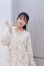 芬也（FENYE）[送胸墊]哺乳衣純棉月子服秋冬產(chǎn)后喂奶衣A類孕婦睡衣家居服套裝 花簇樂(lè)章【自然低敏 奢寵純棉】 L 曬單實(shí)拍圖