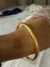 中國黃金（CHINA GOLD）黃金手鐲泥鰍背古法心經(jīng)手鐲金鐲子結婚三金生日禮物送老婆送媽媽 約26g（60圈口現貨）多退少補 曬單實(shí)拍圖