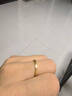 中國黃金（CHINA GOLD）爆閃碎碎冰黃金戒指女足金閉口戒生日禮物送女朋友老婆 金重約0.7g【足金戒指】 【圈口20#】 曬單實(shí)拍圖