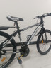 金武端自行車(chē)成人山地車(chē)公路賽車(chē)單車(chē)騎行變速超輕越野中學(xué)生初中青少年 頂配版-輻條輪-黑白色 24寸21速 曬單實(shí)拍圖