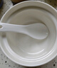 京東京造 燉盅 陶瓷湯碗蒸蛋燕窩輔食碗家用帶蓋贈勺子純白460ml 曬單實(shí)拍圖
